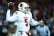 Dec 5, 2013; Cincinnati, OH, USA; Louisville Cardinals quarterback Teddy Bridgewater (5) against the Cincinnati Bearcats at Nippert Stadium. Mandatory Credit: Andrew Weber-USA TODAY Sports