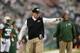 EAST RUTHERFORD, NJ - DECEMBER 22: Head coach Rex Ryan of the New York Jets looks on from the sidelines during the first half against the the Cleveland Browns at MetLife Stadium on December 22, 2013 in East Rutherford, New Jersey. (Photo by Ron Antonelli/Getty Images)