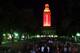 AUSTIN, TX - JANUARY 7: The University of Texas Tower is lit burnt orange with a number 1 in recognition of the Texas Longhorns national college football championship on January 7, 2006 in Austin, Texas. (Photo by Ronald Martinez/Getty Images)