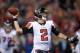 Dec 23, 2013; San Francisco, CA, USA; Atlanta Falcons quarterback Matt Ryan (2) throws a pass against the San Francisco 49ers in the final regular season game at Candlestick Park. Mandatory Credit: Kirby Lee-USA TODAY Sports