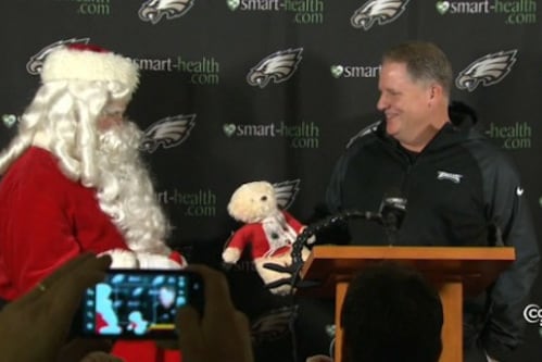 Santa Claus Crashed Chip Kelly's Press Conference