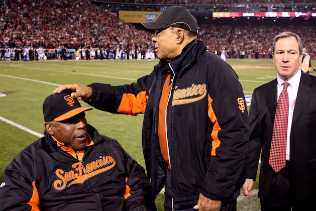 Willie Mays and Willie McCovey Say Good-Bye to Candlestick