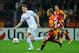 ISTANBUL, TURKEY - NOVEMBER 20: Nick Powell of Manchester United battles with Semih Kaya of Galatasary during the UEFA Champions League Group H match between Galatasaray and Manchester United at the Turk Telekom Arena on November 20, 2012 in Istanbul, Turkey. (Photo by Laurence Griffiths/Getty Images)