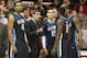 Dec 7, 2013; Philadelphia, PA, USA; Villanova Wildcats head coach Jay Wright talks to his team during a time out during the second half at Hagan Arena.The Villanova Wildcats won 98-68. Mandatory Credit: Tommy Gilligan-USA TODAY Sports