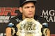 Jul 6, 2013; Las Vegas, NV, USA; Chris Weidman during the post fight press conference at the MGM Grand Garden Arena. Weidman defeated Anderson Silva for the Middleweight Chamionship in a TKO in the second round. Mandatory Credit: Jayne Kamin-Oncea-USA TODAY Sports