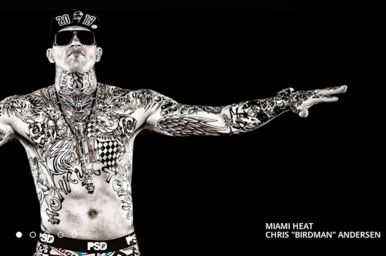 Miami Heat's Chris 'Birdman' Andersen and Udonis Haslem Model Underwear
