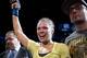 March 3, 2012; Columbus, OH, USA; New champion Ronda Rousey is escorted out of the arena by trainer Edmond Tarverdyan after defeating Miesha Tate during the Strikeforce Grand Prix final at Nationwide Arena. Mandatory Credit: Greg Bartram-USA TODAY Sports