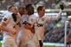 HULL, ENGLAND - DECEMBER 26: L-R Tom Cleverley, Ashley Young, Danny Welbeck and Adnan Januzaj of Manchestere United celebrate the third goal during the Barclays Premier League match between Hull City and Manchester United at KC Stadium on December 26, 2013 in Hull, England. (Photo by Laurence Griffiths/Getty Images)