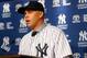 NEW YORK, NY - DECEMBER 20: Outfielder Carlos Beltran speaks to the media during his introductory press conference at Yankee Stadium on December 20, 2013 in the Bronx borough of New York City. (Photo by Mike Stobe/Getty Images)