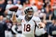 HOUSTON, TX - DECEMBER 22: Peyton Manning #18 of the Denver Broncos drops back to pass during the first half of the game against the Houston Texans at Reliant Stadium on December 22, 2013 in Houston, Texas. (Photo by Scott Halleran/Getty Images)