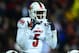 Dec 5, 2013; Cincinnati, OH, USA; Louisville Cardinals quarterback Teddy Bridgewater (5) against the Cincinnati Bearcats at Nippert Stadium. Mandatory Credit: Andrew Weber-USA TODAY Sports