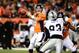 Sep 23, 2013; Denver, CO, USA; Denver Broncos quarterback Peyton Manning (18) prepares to pass against the Oakland Raiders in the second quarter at Sports Authority Field at Mile High. Mandatory Credit: Ron Chenoy-USA TODAY Sports