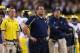 TEMPE, AZ - DECEMBER 28: Head coach Brady Hoke of the Michigan Wolverines watches from the sidelines during the first quarter of the Buffalo Wild Wings Bowl against the Kansas State Wildcats at Sun Devil Stadium on December 28, 2013 in Tempe, Arizona. (Photo by Christian Petersen/Getty Images)