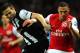 LONDON, ENGLAND - MARCH 12: Yohan Cabaye of Newcastle and Kieran Gibbs of Arsenal fight for the ball during the Barclays Premier League match between Arsenal and Newcastle United at Emirates Stadium on March 12, 2012 in London, England. (Photo by Mike Hewitt/Getty Images)