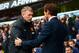 LONDON, ENGLAND - DECEMBER 01: David Moyes manager of Manchester United is greeted by Andre Villas-Boas manager of Tottenham Hotspur during the Barclays Premier League Match between Tottenham Hotspur and Manchester United at White Hart Lane on December 1, 2013 in London, England. (Photo by Michael Regan/Getty Images)