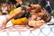 Dec 28, 2013; Las Vegas, NV, USA; (EDITORS NOTE: graphic content) Anderson Silva (blue gloves) breaks his leg on a kick to Chris Weidman (red gloves) during their UFC middleweight championship bout at the MGM Grand Garden Arena. Mandatory Credit: Jayne Kamin-Oncea-USA TODAY Sports