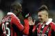 MILAN, ITALY - FEBRUARY 03: Mario Balotelli of AC Milan celebrates with his team-mate Stephan El Shaarawy after scoring during the Serie A match between AC Milan and Udinese Calcio at San Siro Stadium on February 3, 2013 in Milan, Italy. (Photo by Claudio Villa/Getty Images)