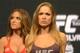 Dec 27, 2013; Las Vegas, NV, USA; Ronda Rousey weighs-in for her UFC Women's Bantamweight Title Fight against Misha Tate (not pictured) at MGM Grand Garden Arena. Mandatory Credit: Jayne Kamin-Oncea-USA TODAY Sports
