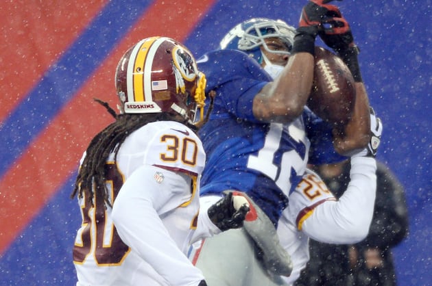 Jernigan Sparks Giants; Redskins Lose Eighth in a Row