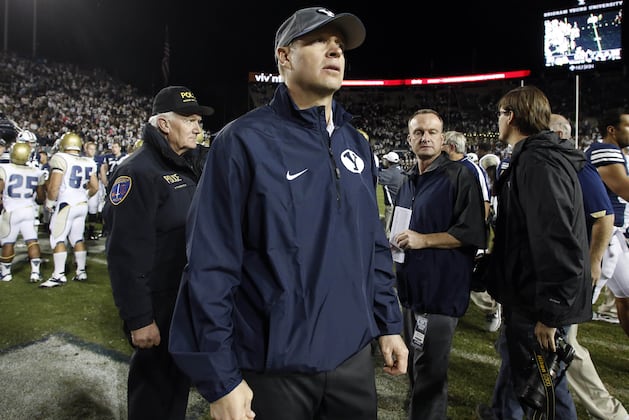 BYU Football: Should Bronco Mendenhall Be on the Hot Seat?