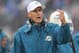 ORCHARD PARK, NY - DECEMBER 22: Head coach Joe Philbin of the Miami Dolphins motions from the sideline during NFL game action against the Buffalo Bills at Ralph Wilson Stadium on December 22, 2013 in Orchard Park, New York. (Photo by Tom Szczerbowski/Getty Images)