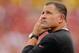 TAMPA, FL - DECEMBER 15: Greg Schiano, head coach of the Tampa Bay Buccaneers, watches the action during a game against the San Francisco 49ers at Raymond James Stadium on December 15, 2013 in Tampa, Florida. San Francisco won the game 33-14. (Photo by Stacy Revere/Getty Images)