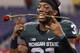 Dec 7, 2013; Indianapolis, IN, USA; Michigan State Spartans cornerback Darqueze Dennard (31) reacts after defeating the Ohio State Buckeyes during the Big 10 Championship game at Lucas Oil Stadium. Michigan State defeats Ohio State 34-24. Mandatory Credit: Brian Spurlock-USA TODAY Sports