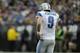 MINNEAPOLIS, MN - DECEMBER 29: Matthew Stafford #9 of the Detroit Lions walks on the field during the fourth quarter of the game against the Minnesota Vikings on December 29, 2013 at Mall of America Field at the Hubert H. Humphrey Metrodome in Minneapolis, Minnesota. The Vikings defeated the Lions 14-13. (Photo by Hannah Foslien/Getty Images)