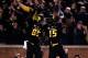 COLUMBIA, MO - NOVEMBER 30: Wide receiver Marcus Lucas #85 celebrates with wide receiver Dorial Green-Beckham #15 of the Missouri Tigers after Green-Beckham caught a pass for a touchdown during the 1st half of the game against the Texas A&M Aggies on November 30, 2013 in Columbia, Missouri. (Photo by Jamie Squire/Getty Images)