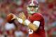TUSCALOOSA, AL - SEPTEMBER 21: AJ McCarron #10 of the Alabama Crimson Tide looks to pass against the Colorado State Rams at Bryant-Denny Stadium on September 21, 2013 in Tuscaloosa, Alabama. (Photo by Kevin C. Cox/Getty Images)