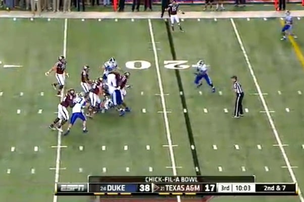Johnny Manziel Throws Incredible Touchdown to Travis Labhart in Chick-fil-A Bowl