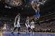 ORLANDO, FL - DECEMBER 31: Andrew Bogut #12 of the Golden State Warriors dunks during a game against the Orlando Magic on December 31, 2013 at Amway Center in Orlando, Florida. NOTE TO USER: User expressly acknowledges and agrees that, by downloading and or using this photograph, User is consenting to the terms and conditions of the Getty Images License Agreement. Mandatory Copyright Notice: Copyright 2013 NBAE (Photo by Fernando Medina/NBAE via Getty Images)