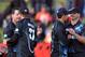 QUEENSTOWN, NEW ZEALAND - JANUARY 01: (L-R) Jesse Ryder of New Zealand is congratulated by Martin Guptill and Ross Taylor congratulates Corey Anderson on his world record 100 during game three of the One Day International Series between New Zealand and the West Indies at Queenstown Events Centre on January 1, 2014 in Queenstown, New Zealand. (Photo by Rob Jefferies/Getty Images)