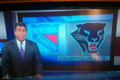 PHOTO: Miami TV Station Botches Florida Panthers' Logo