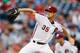PHILADELPHIA, PA - AUGUST 23: Starting pitcher Cole Hamels #35 of the Philadelphia Phillies throws a pitch during the game against the Arizona Diamondbacks at Citizens Bank Park on August 23, 2013 in Philadelphia, Pennsylvania. (Photo by Brian Garfinkel/Getty Images)