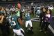 Dec 29, 2013; Arlington, TX, USA; Philadelphia Eagles cornerback Brandon Boykin (22) celebrates a victory with running back LeSean McCoy (25) against the Dallas Cowboys at AT&T Stadium. The Eagle beat the Cowboys 24-22. Mandatory Credit: Matthew Emmons-USA TODAY Sports