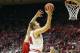 BLOOMINGTON, IN - DECEMBER 20: Luke Fischer #44 of the Indiana Hoosiers shoots the ball during the game against the Nicholls State Colonels at Assembly Hall on December 20, 2013 in Bloomington, Indiana. (Photo by Andy Lyons/Getty Images)