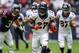 Dec 22, 2013; Houston, TX, USA; Denver Broncos running back Knowshon Moreno (27) rushes during the first quarter against the Houston Texans at Reliant Stadium. Mandatory Credit: Troy Taormina-USA TODAY Sports