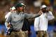 GLENDALE, AZ - JANUARY 01: Head coach Art Briles of the Baylor Bears looks on against the UCF Knights during the Tostitos Fiesta Bowl at University of Phoenix Stadium on January 1, 2014 in Glendale, Arizona. (Photo by Ronald Martinez/Getty Images)