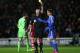 SOUTHAMPTON, ENGLAND - JANUARY 01: Oscar of Chelsea is shown a yellow card by Referee Martin Atkinson for diving during the Barclays Premier League match between Southampton and Chelsea at St Mary's Stadium on January 1, 2014 in Southampton, England. (Photo by Warren Little/Getty Images)