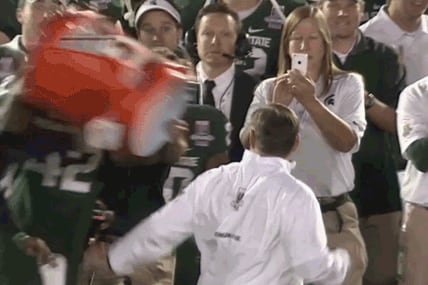 A Closer Look at Michiagn State's Failed Gatorade Dousing
