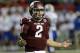 ATLANTA, GA - DECEMBER 31: Quarterback Johnny Manziel #2 of the Texas A&M Aggies argues a call during the the Chick-fil-A Bowl game against the Duke Blue Devils at the Georgia Dome on December 31, 2013 in Atlanta, Georgia. (Photo by Mike Zarrilli/Getty Images)