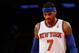 Dec 21, 2013; New York, NY, USA; New York Knicks small forward Carmelo Anthony (7) during the fourth quarter against the Memphis Grizzlies at Madison Square Garden. Memphis Grizzlies won 95-87. Mandatory Credit: Anthony Gruppuso-USA TODAY Sports