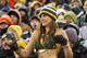 GREEN BAY, WI - DECEMBER 22: Fan of the Green Bay Packers dances in the snow in her bathing suit during a game against the Pittsburgh Steelers at Lambeau Field on December 22, 2013 in Green Bay, Wisconsin. (Photo by Wesley Hitt/Getty Images)