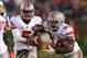 EVANSTON, IL - OCTOBER 05: Braxton Miller #5 of the Ohio State Buckeyes hands off to Carlos Hyde #34 against the Northwestern Wildcats at Ryan Field on October 5, 2013 in Evanston, Illinois. Ohio State defeated Northwestern 40-30. Photo by Jonathan Daniel/Getty Images)
