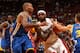 MIAMI, FL - JANUARY 2: LeBron James #6 of the Miami Heat drives to the basket against Golden State Warriors at the American Airlines Arena in Miami, Florida on Jan. 23, 2014. NOTE TO USER: User expressly acknowledges and agrees that, by downloading and/or using this photograph, user is consenting to the terms and conditions of the Getty Images License Agreement. Mandatory copyright notice: Copyright NBAE 2014 (Photo by Issac Baldizon/NBAE via Getty Images)
