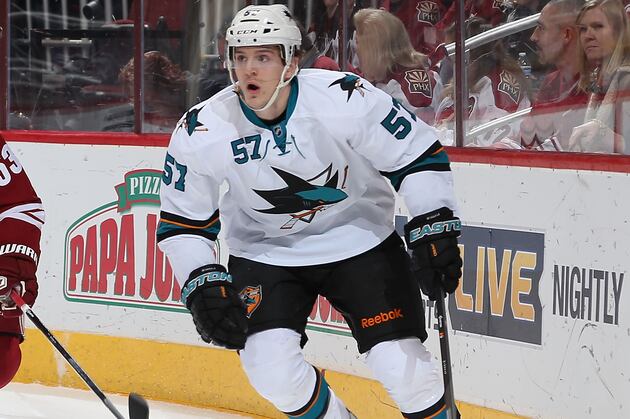 Wingels, Kennedy to Miss Start of Sharks Road Trip