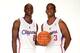 PLAYA VISTA, CA - SEPTEMBER 30: Darren Collison #2 and Chris Paul #3 of the Los Angeles Clippers pose for a picture during media day at the Clippers Training Center on September 30, 2013 in Playa Vista, California. NOTE TO USER: User expressly acknowledges and agrees that, by downloading and/or using this Photograph, user is consenting to the terms and conditions of the Getty Images License Agreement. Mandatory Copyright Notice: Copyright 2013 NBAE (Photo by Andrew D. Bernstein/NBAE via Getty Images)