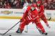 RALEIGH, NC - DECEMBER 23: Jeff Skinner #53 of the Carolina Hurricanes maintains control of the puck against the Columbus Blue Jackets during their NHL game at PNC Arena on December 23, 2013 in Raleigh, North Carolina. (Photo by Gregg Forwerck/NHLI via Getty Images)