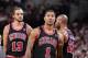 PORTLAND, OR - NOVEMBER 22: Derrick Rose #1 of the Chicago Bulls walks off the court during the game against the Portland Trail Blazers on November 22, 2013 at the Moda Center Arena in Portland, Oregon. NOTE TO USER: User expressly acknowledges and agrees that, by downloading and or using this photograph, user is consenting to the terms and conditions of the Getty Images License Agreement. Mandatory Copyright Notice: Copyright 2013 NBAE (Photo by Sam Forencich/NBAE via Getty Images)